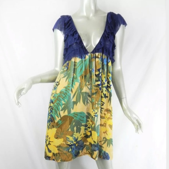 π³οΈβπ Free People Blue Velvet Dress - Picture 3 of 3